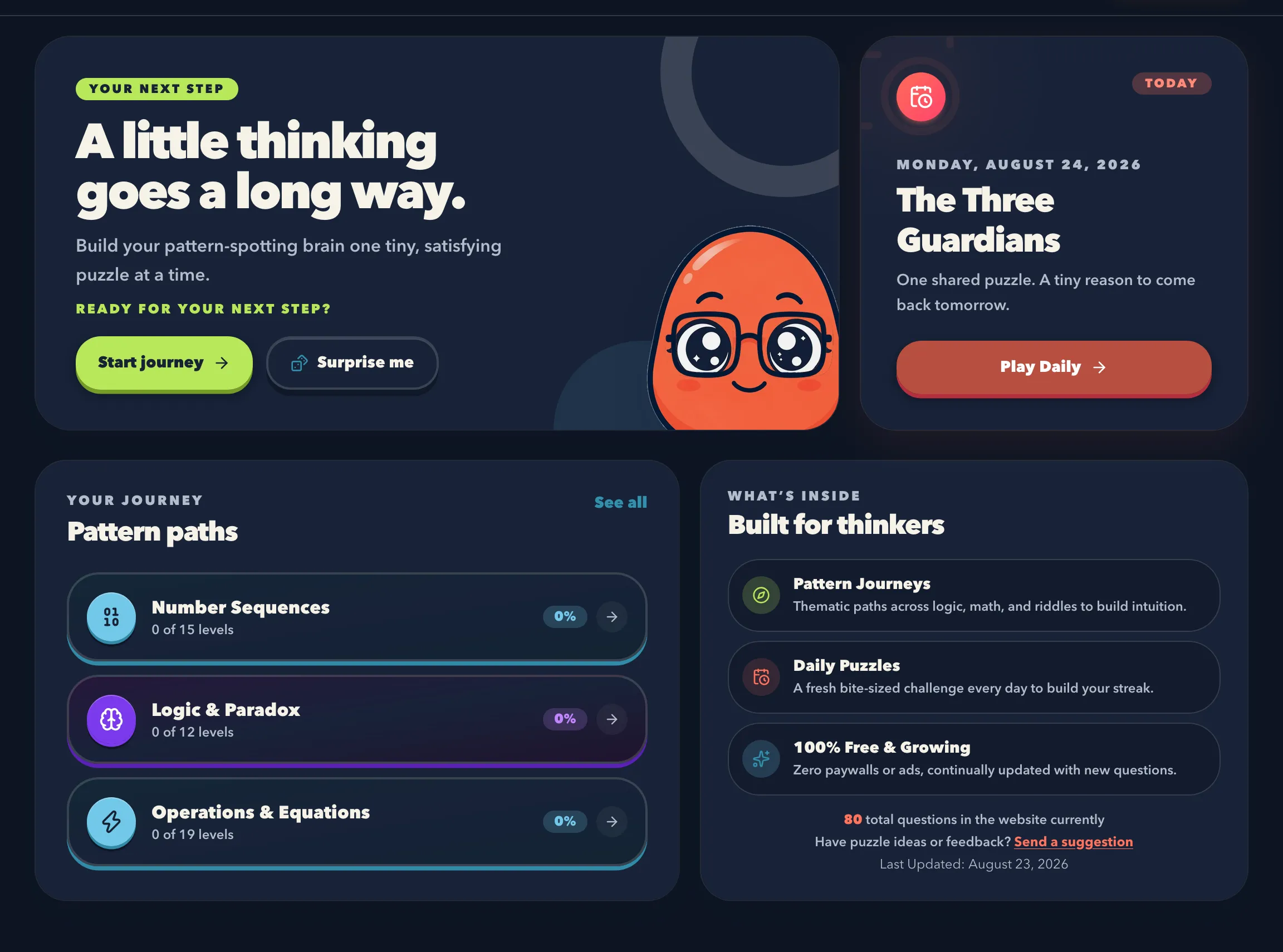 Witstep โ A Playful Puzzle Journey